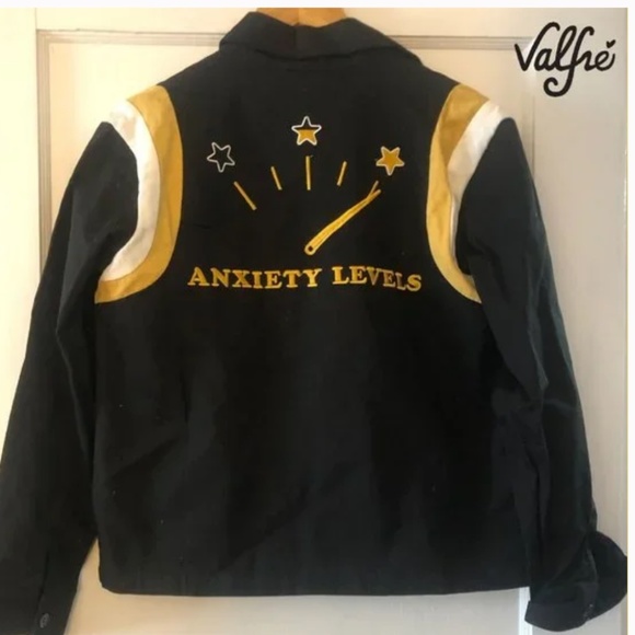 Very Rare brand NEW without tags Valfré Anxiety Levels black Bowler Jacket Sz S - Picture 2 of 16